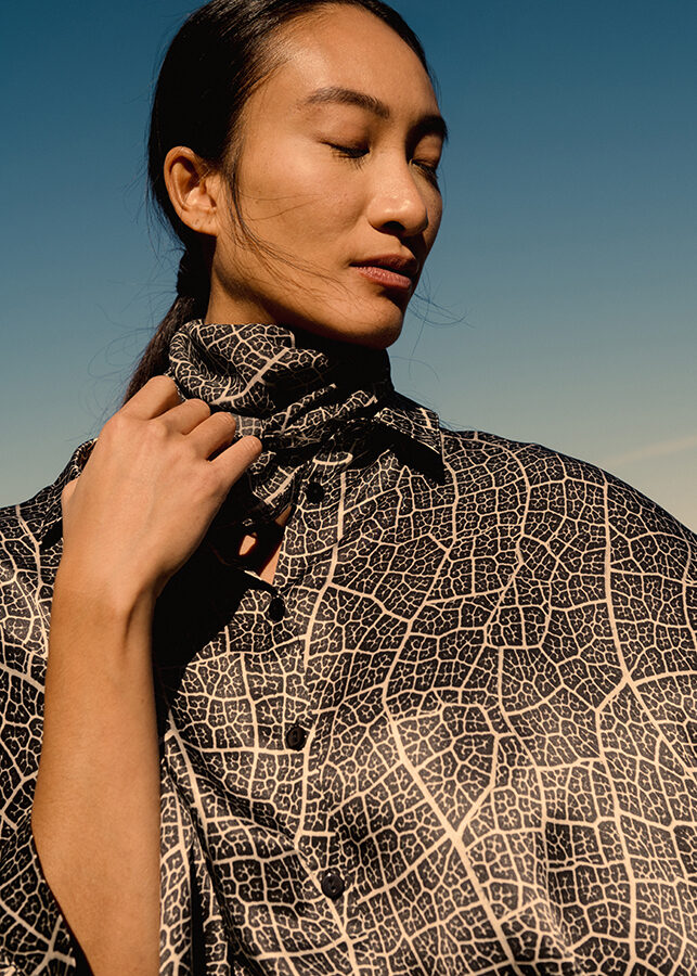 Nickituch "Maulbeerblatt"