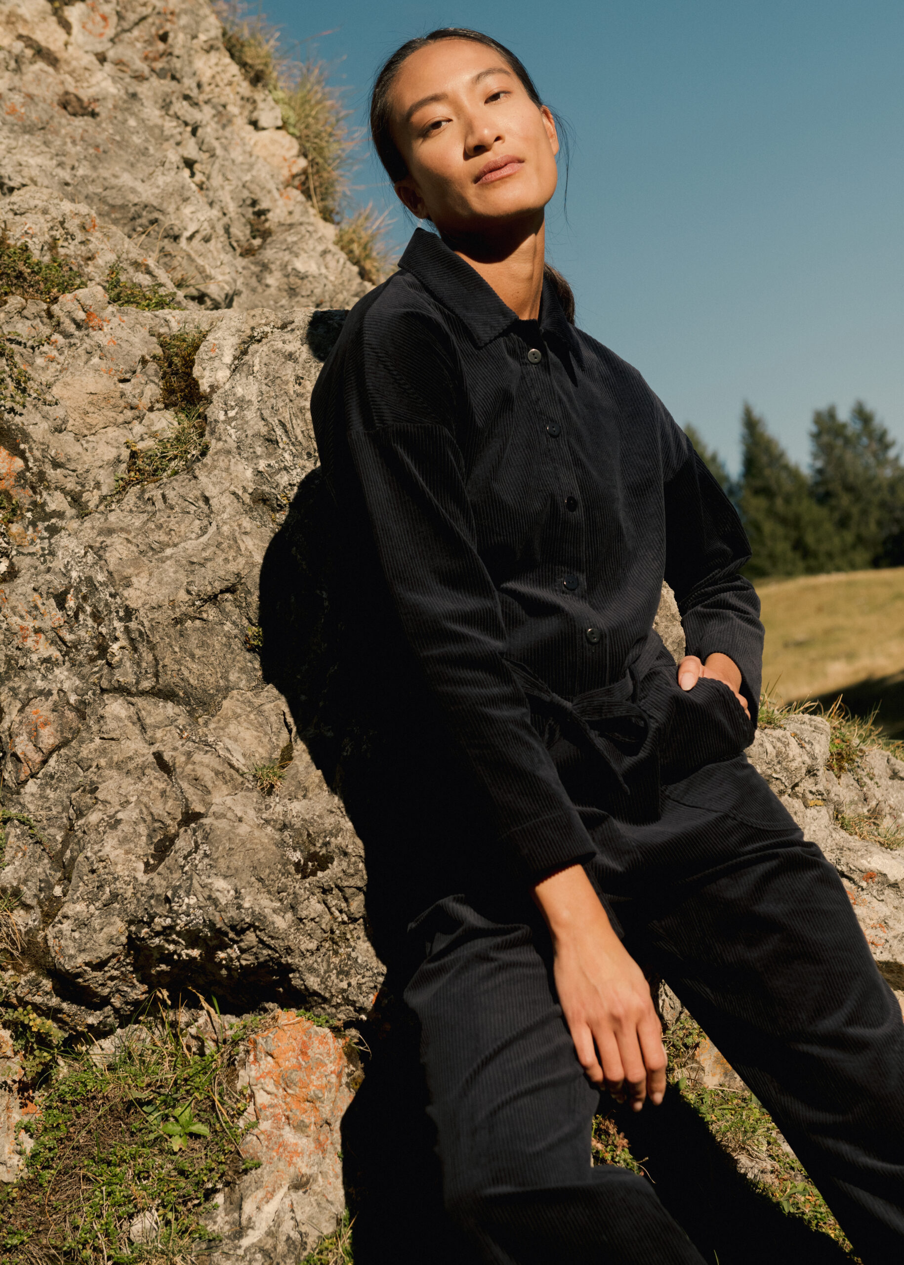 Overall "Cord Milan" Dunkelblau