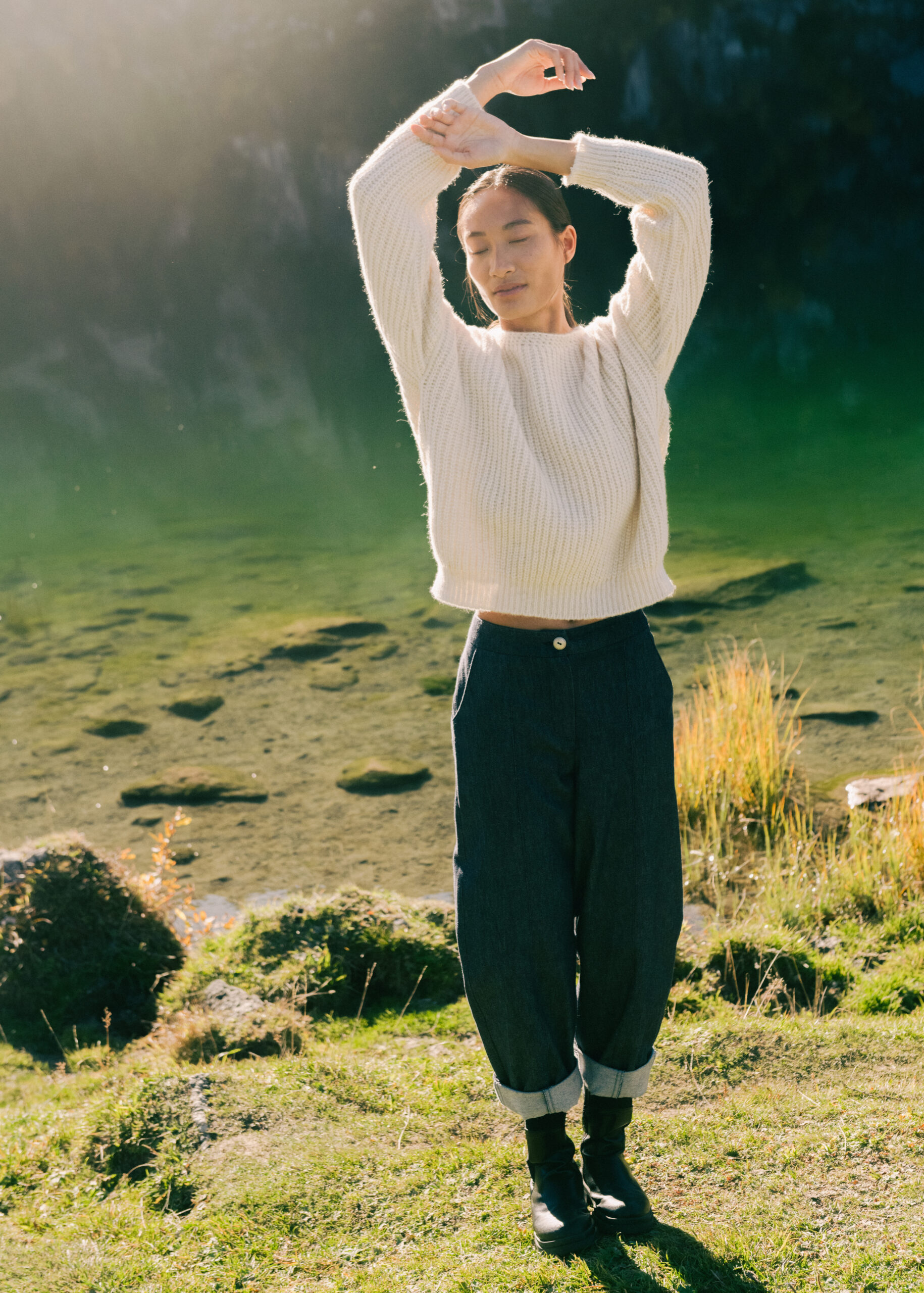 Jeanshose "Blaureiher"