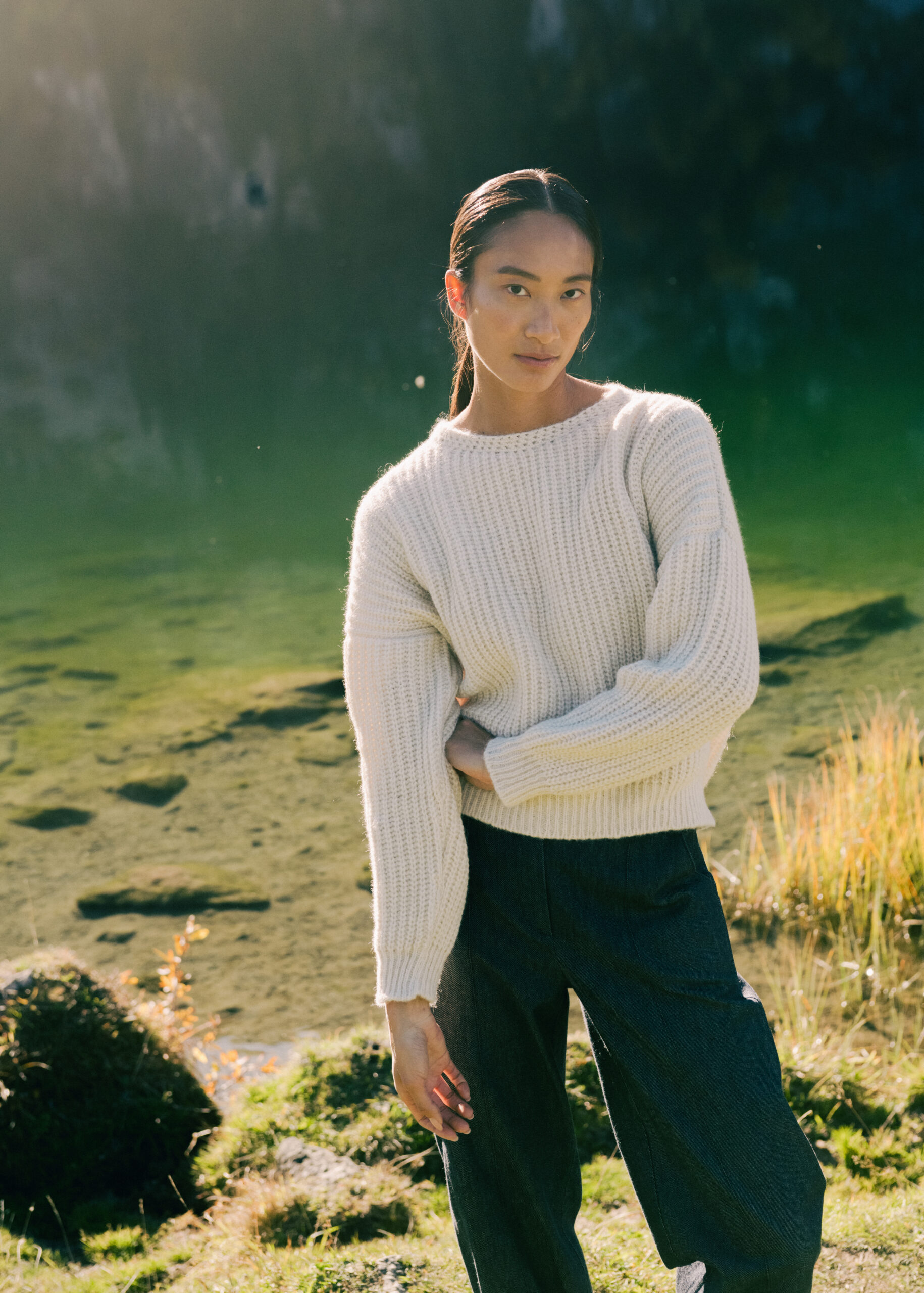 Pullover "Strickstar" Ecru