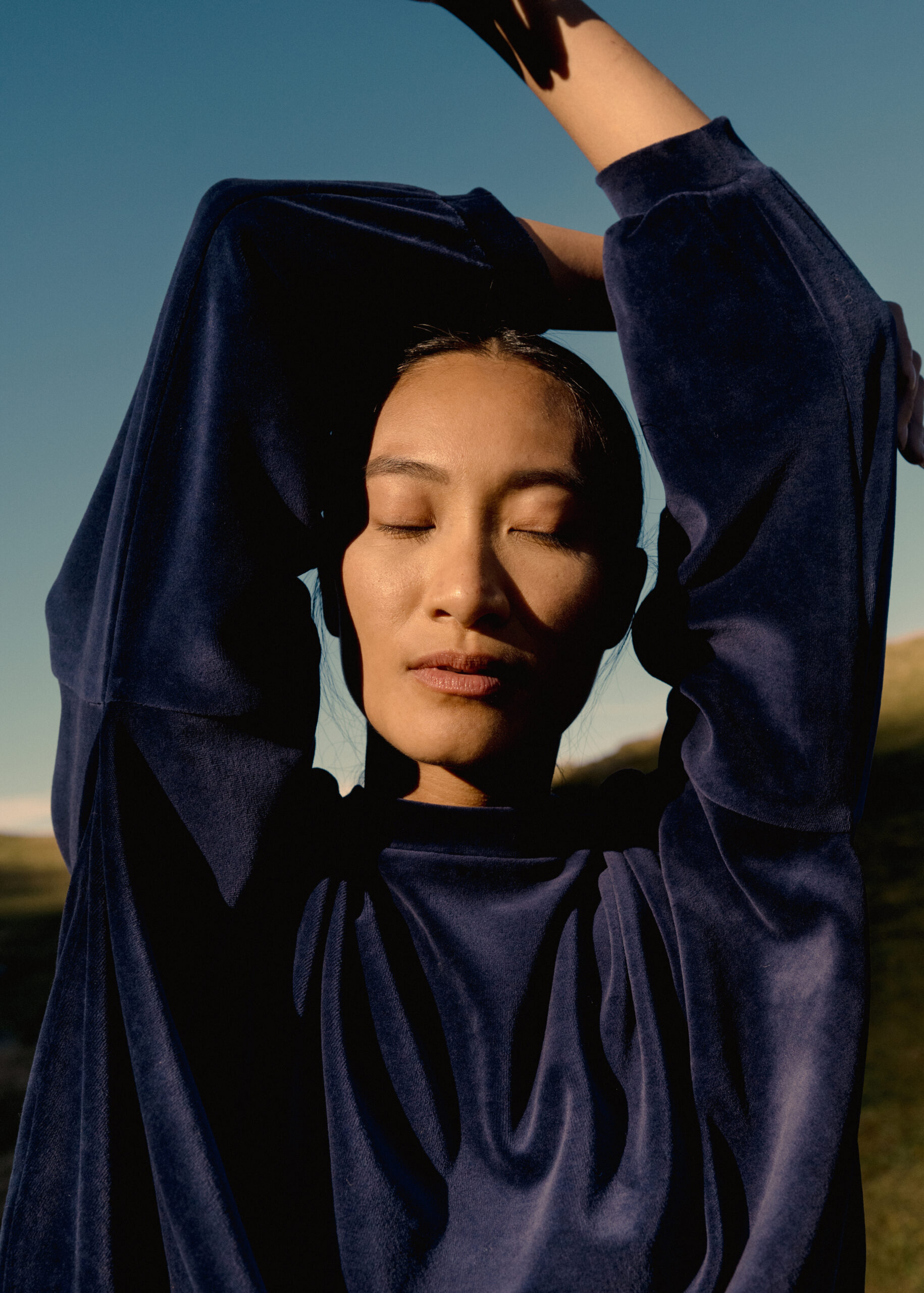 O-Pulli "Samt-Marine"